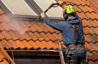 Démoussage et hydrofuge de toiture à Liernolles